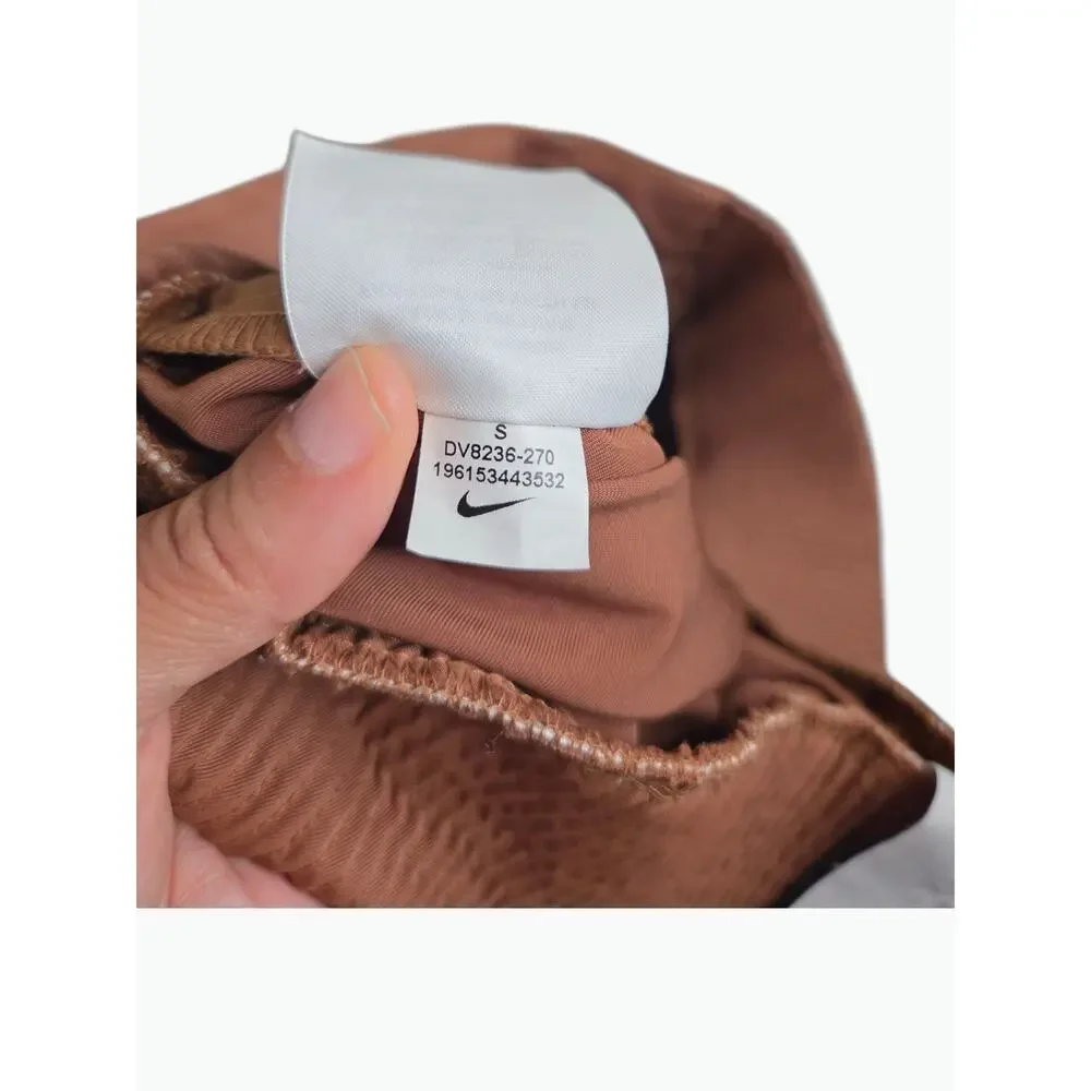 Nike Dri-FIT Tech Pack High Waisted Trousers Tan Brown Women's Small